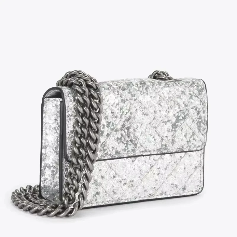K G eagle head bag mini bag  thread color block glossy surface card holder one-shoulder crossbody chain bag for women 3