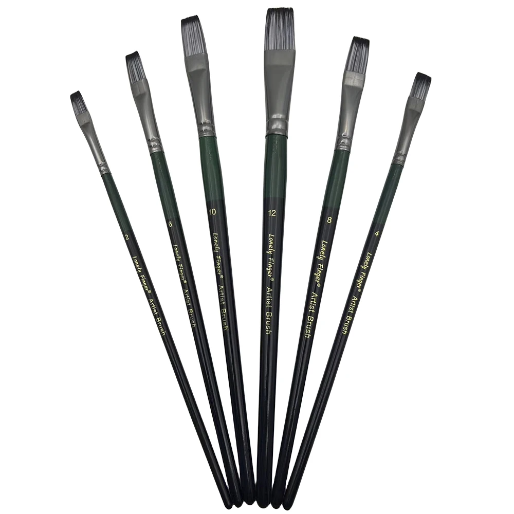 6pcs Professional Artist Paint Brush-Painting Brushes Kit, Fabulous for Canvas, Watercolor & Fabric-for Beginners and Profession 5