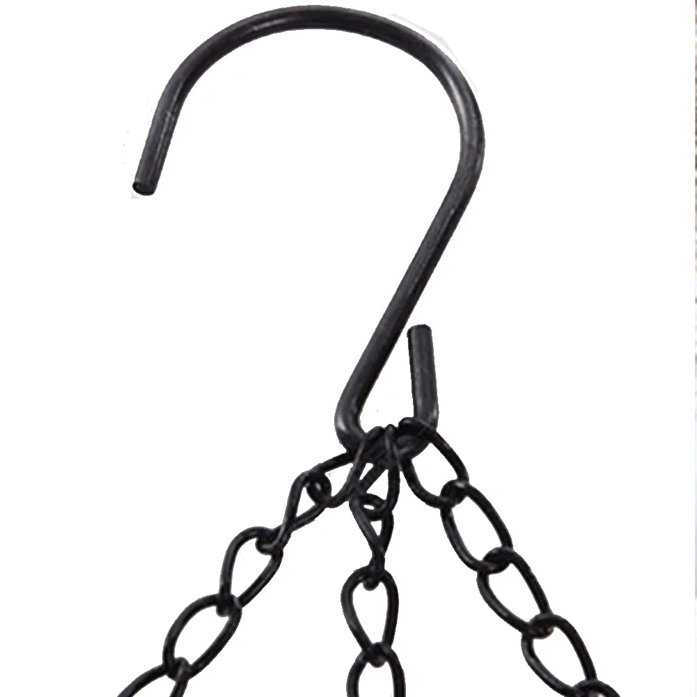 Flower Pot 40cm Imitation Rattan Hanging Basket Chain With 3 Hooks Hydroponic Plants