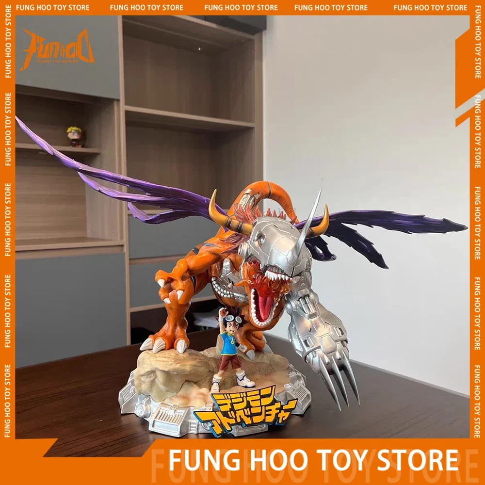 

38cm Digital Monster Anime Figure Digimon Adventure Agumon Action Figure 3d Yagami Taichi Greymon Gk Figurine Model Toys Gift