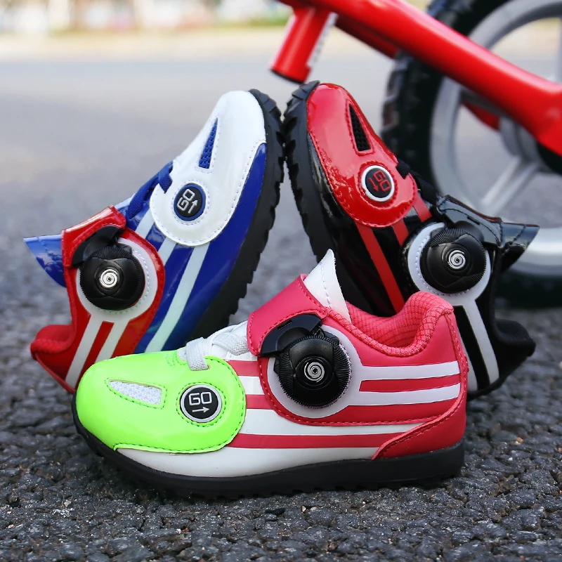 Children's Professional Cycling Shoes Outdoor Breathable MTB Bicycle Shoes Anti-Skid Sneakers Racing Road Bike SPD Cleat Shoes