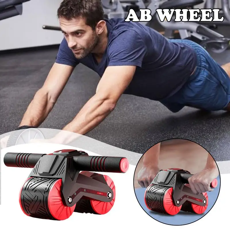 Abdominal Ab Roller Automatic Rebound Abs Wheel Roller Muscles Fitness Wheel Training Slimming Fitness Abs Bodybuilding