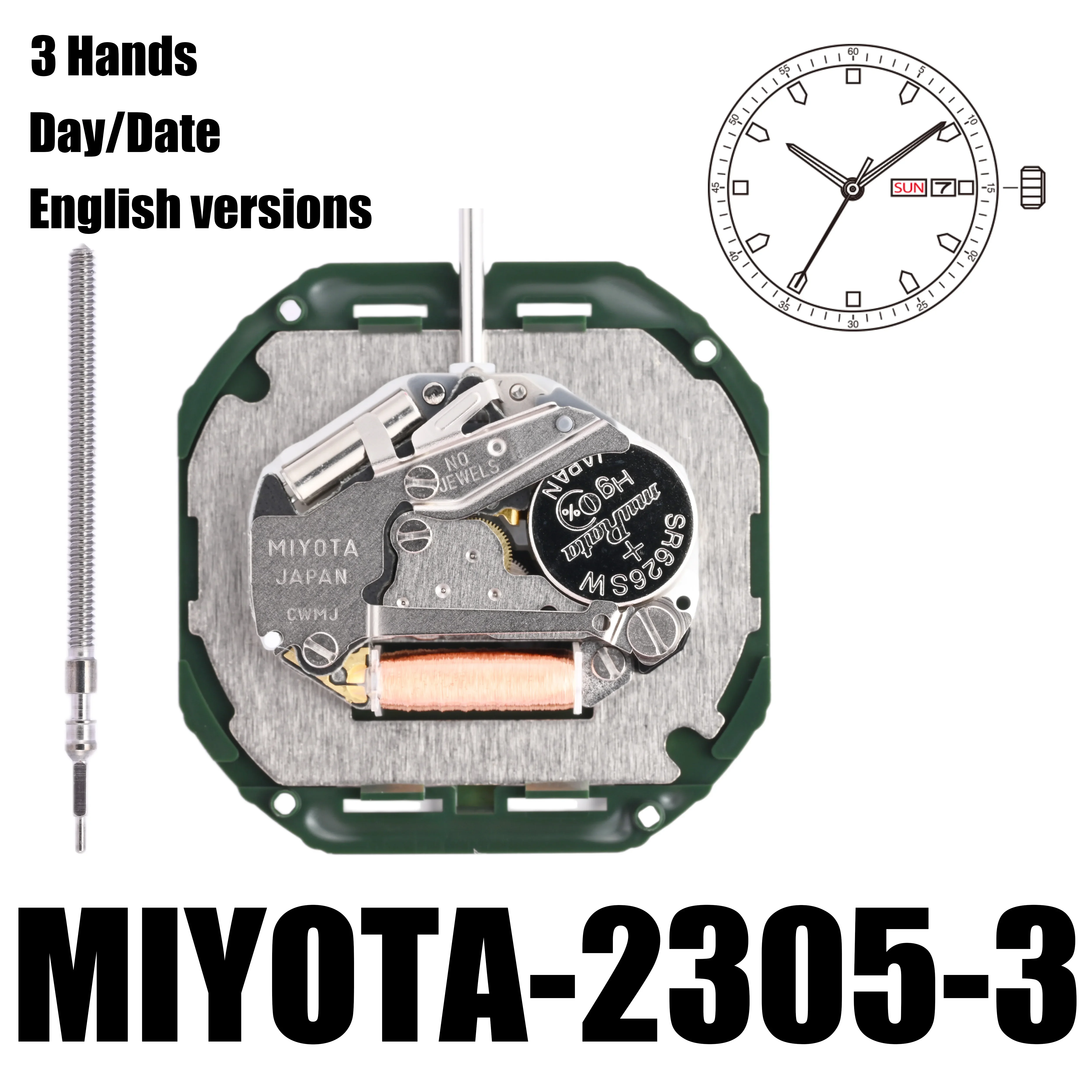 Seiko PC33 shopping Quartz Watch Movement