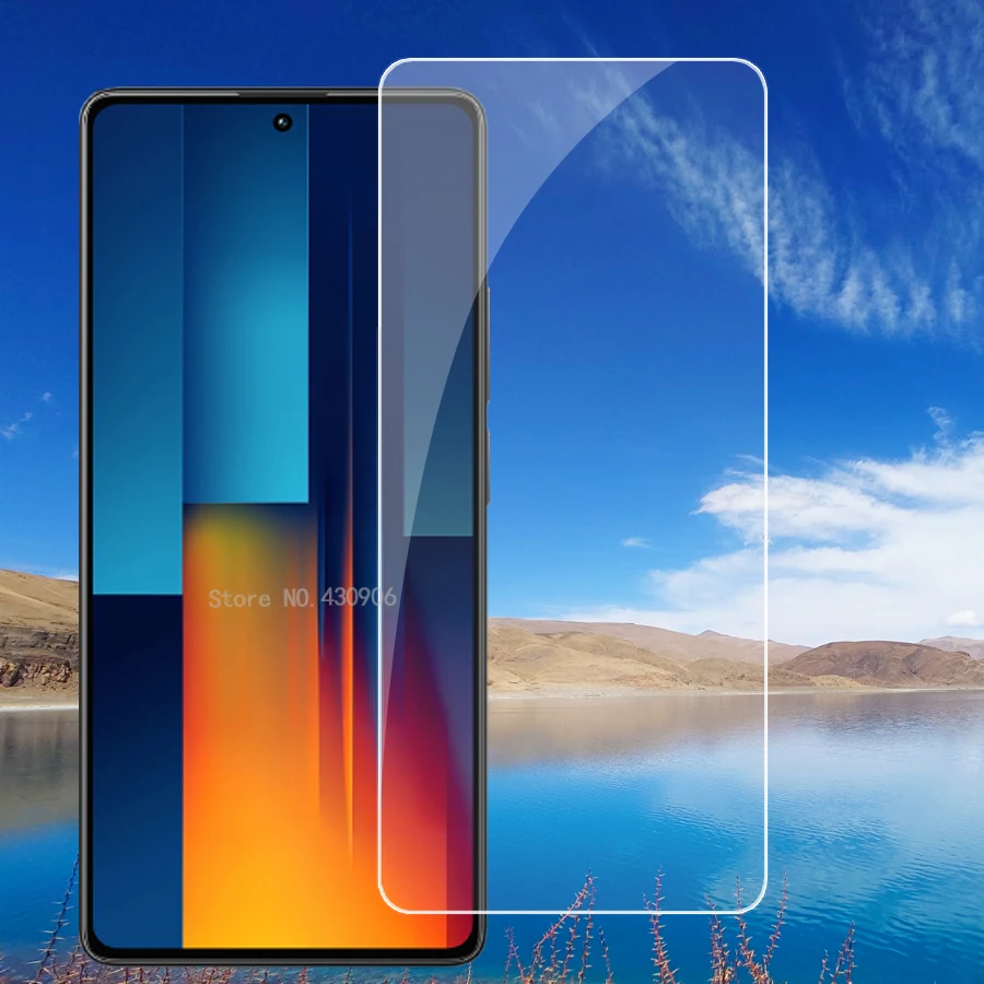 

Защитная пленка для экрана для Poco M6 Pro 4G прозрачная закаленная стеклянная пленка 2.5D edge 9H Hard для Poco M6 Pro 4G