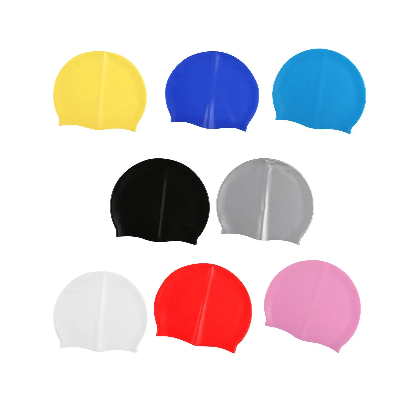 

Swimming Cap Headgear Summer Flexible Bathing Caps Silicone Swim Cap for Canoeing Long and Short Hair Kids Women Men Surfing