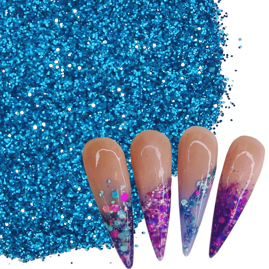 Nail Glitter Powder 100g Bulk Packs Extra Fine Nail Glitter Powder for Nail Art Tips Designs Body Art Craft Shimmering Decoration