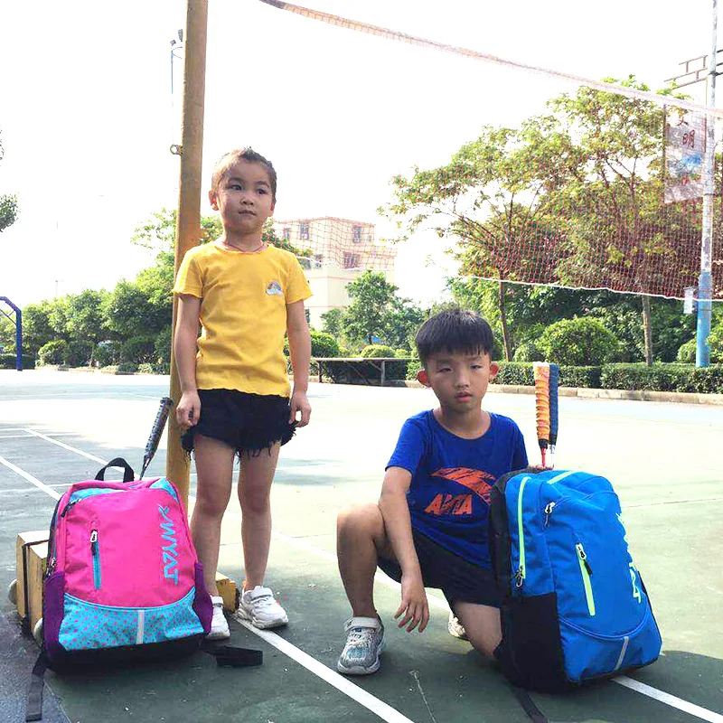 YWYAT Racquet Bag for Children Kids 2-3 Rackets with Shoe Compartment Multifunctional Sports Bags Badminton Backpack