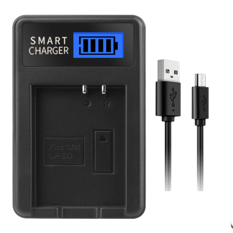 

E10 LCD Display Battery Easy USB Charging for Canon 1100D, 1200D, T3 Digital Cameras Dropship