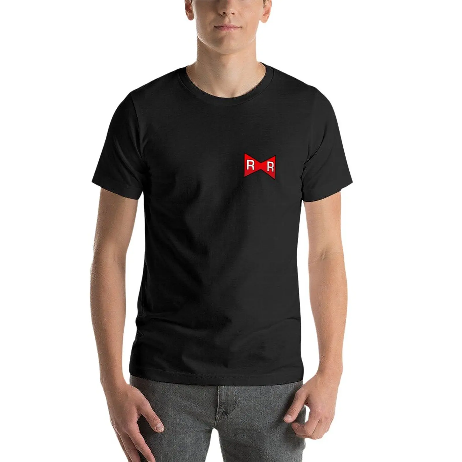 Vibrant Red Ribbon Army Oversized Hippie T-Shirt