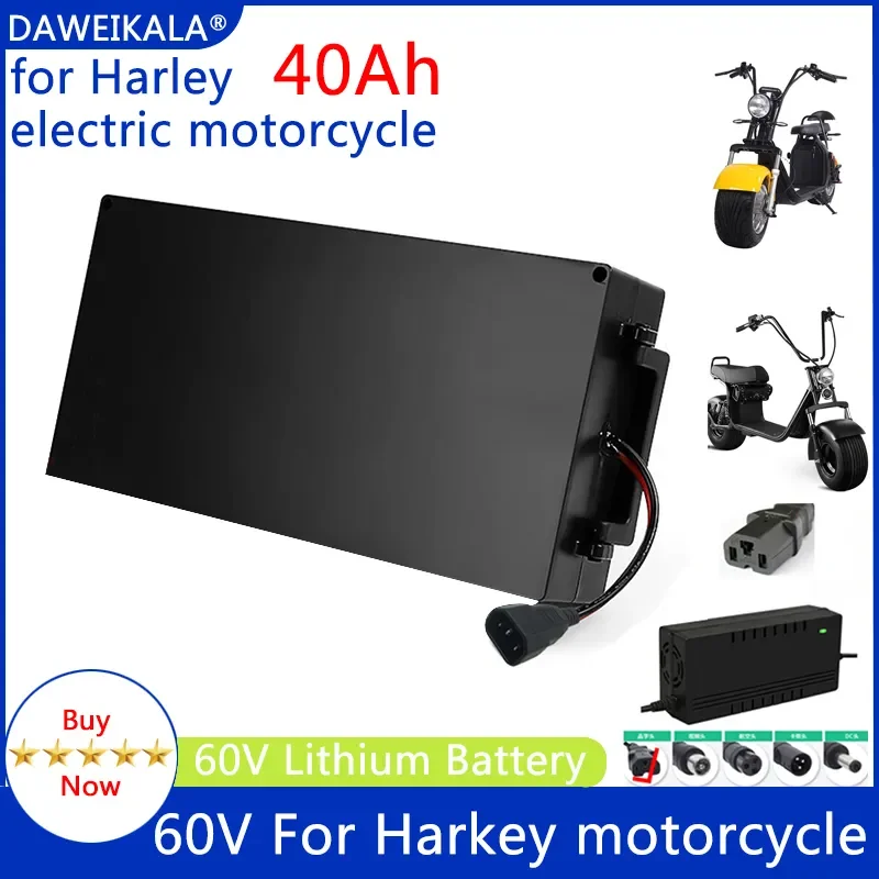 

60V Battery electric motorcycle lithium battery waterproof 18650 Battery 40Ah for two Wheel motorcycle electric scooter bicycle