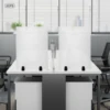 2 Pcs 24*18 Inch Acrylic Office Desk Privacy Panels Frosting Process Desk Privacy Divider for Office 6