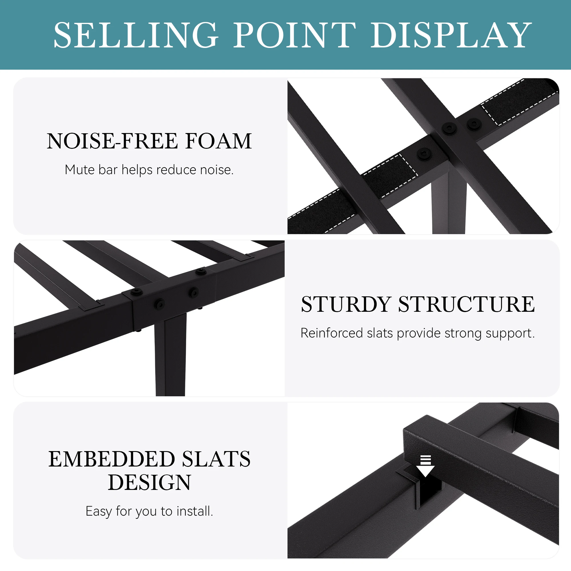 Vintage Circular Headboard & Footboard Metal Frame 4