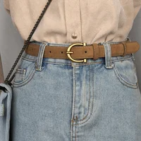 Ceinture en daim de luxe pour femmes ceinture en cuir élégante boucle ardillon en or ceinture de marque en cuir de vache accessoires pour vêtements ceinture pour femmes 6