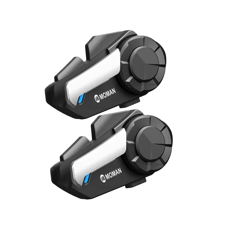 Moman Intercom Moto, H2 Pro [2 Unités Fibre de Carbone] Main Libre