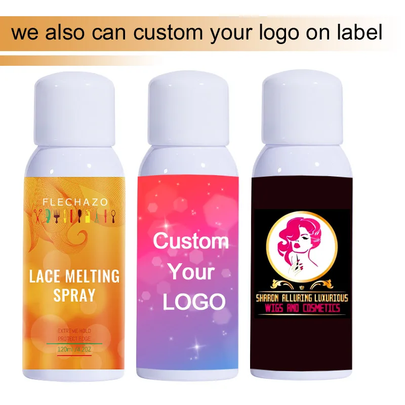 Sweatproof Wig Lace Melting Spray With Personal Logo Customized Transparent Lace Melt Spray For Lace Wig Making Easy To Use