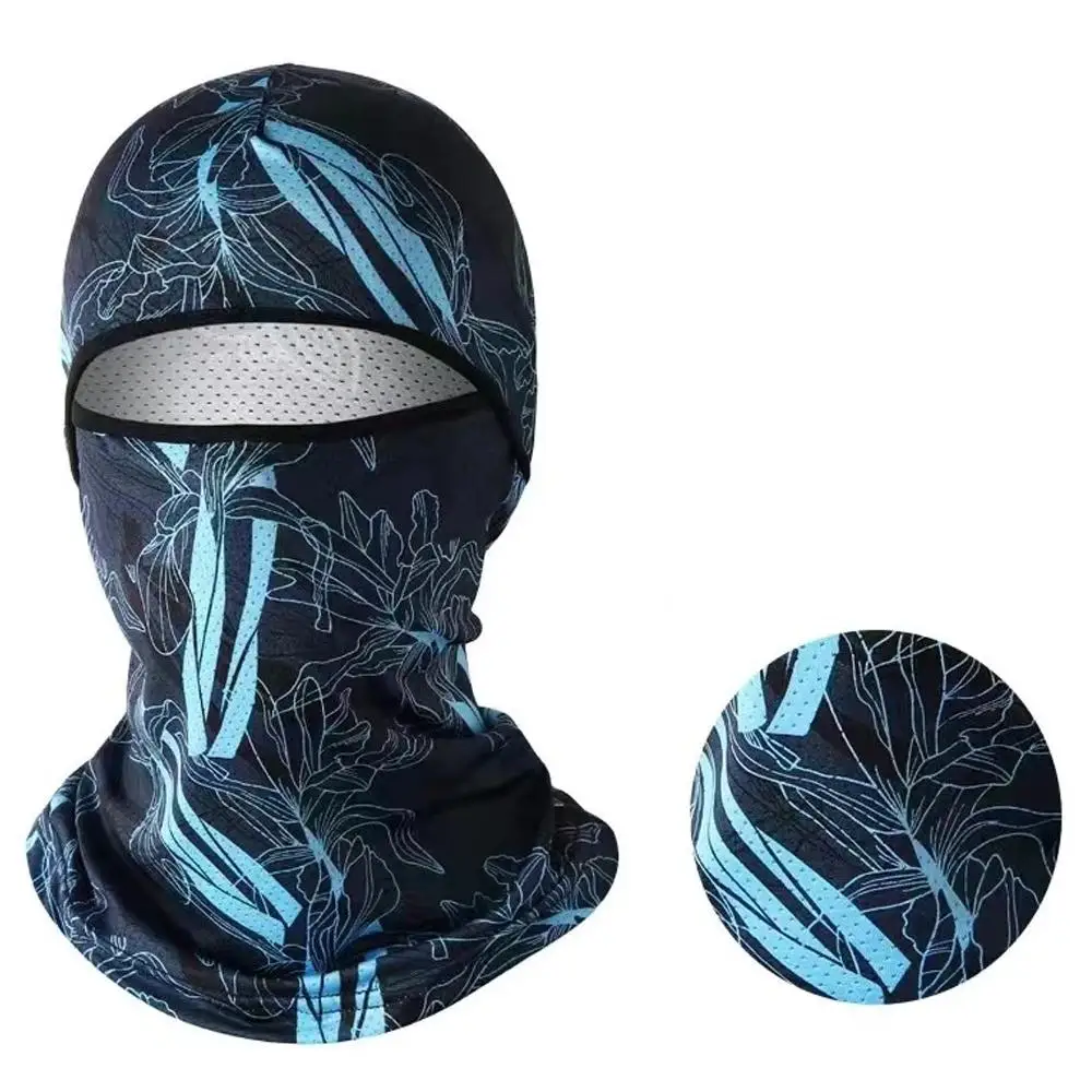 Sonnenschutz Sturmhaube Vollgesichts-Fahrradkappe UV-Schutz Fahrrad Motorrad Eisseide Vollgesichtsmaske zum Radfahren Skifahren – Detail 5
