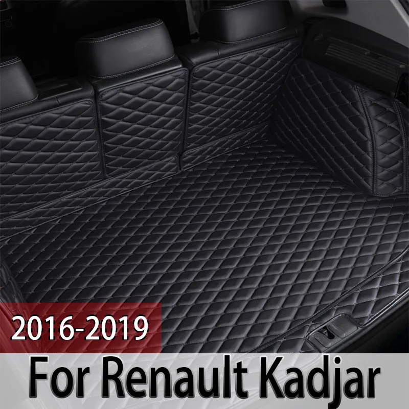 CustomLeatherCarTrunkMatsForRenaultKadjar20162019RearTrunk