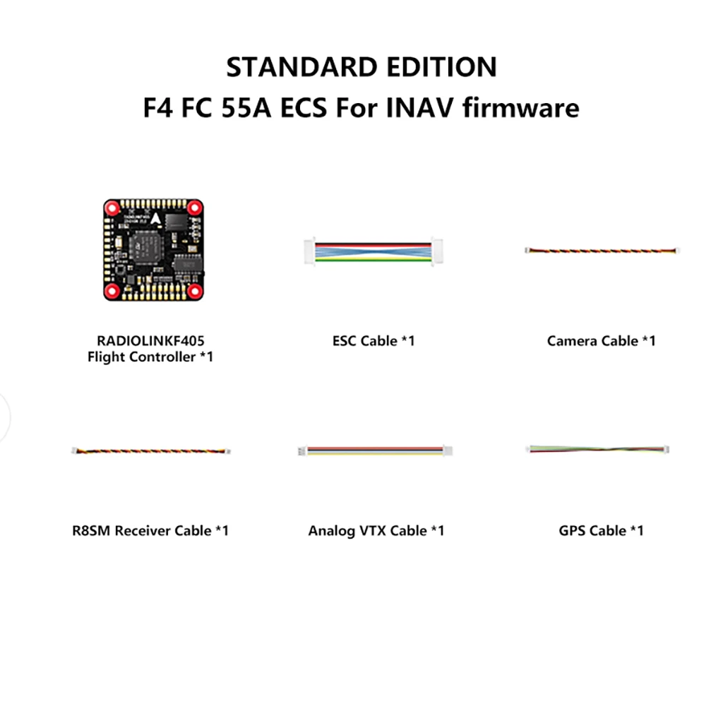Radiolink 3-6S F405 Flight Stack F405 Flight Control 55A ESC BMI270 Gyro 128MB Black BOX Anzug für DJl O3/O4 FPV Racing Drone – Detail 25