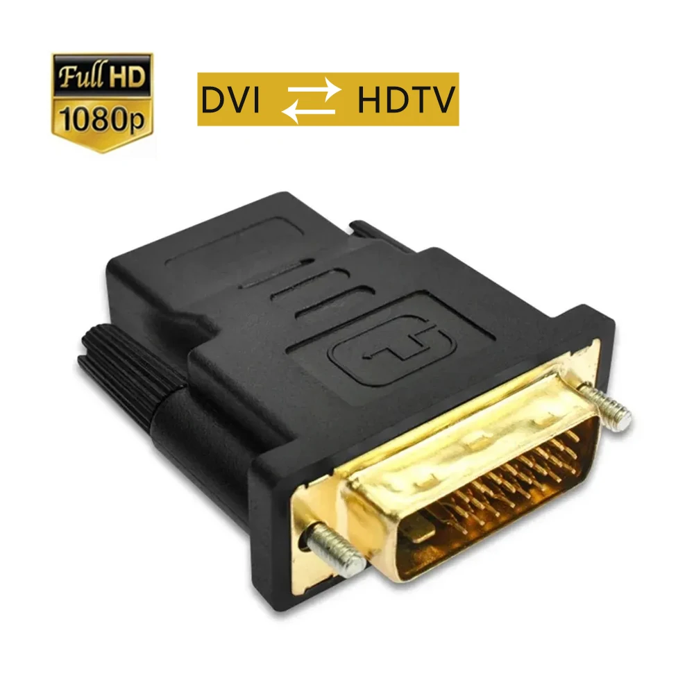 1080P DVI 24+1 to HDTV-Compatible Cable Adapter DVI Male to Female HDTV Bi-directional Connector Converter for PC Laptop TV Box - AliExpress 44