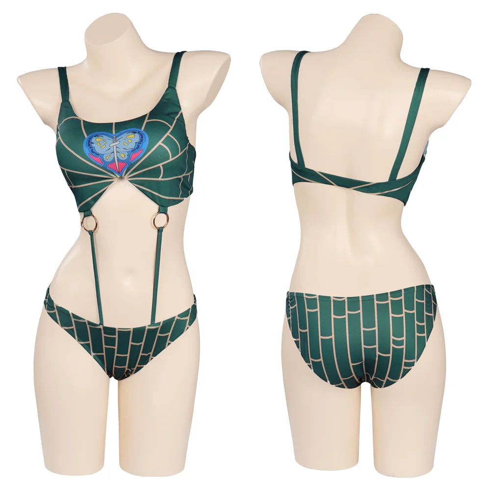 

JoJo’s Bizarre Adventure STONE OCEAN Jolyne Cujoh Swimsuit Cosplay Costume Swimwear Outfits Halloween Carnival Suit