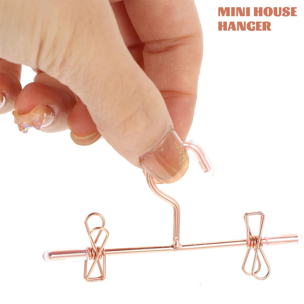6 Pcs Mini Hanger Clothes Hangers House Supplies Coat Miniature Rack Ornaments Wardrobe for clothes hanger