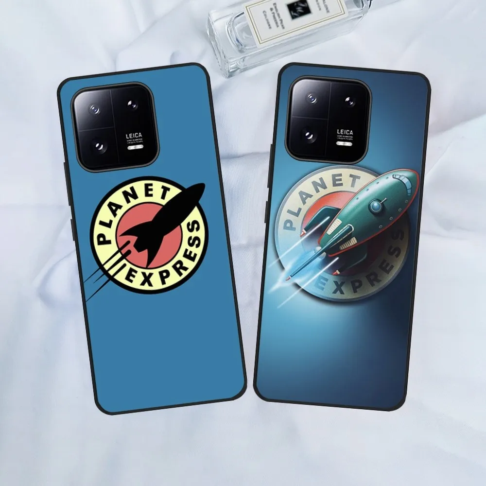 Planet Express Logo  Phone Case For Xiaomi 13 12 11 Redmi Note12 Poco F5 F4 Series Soft Black Phone Cover