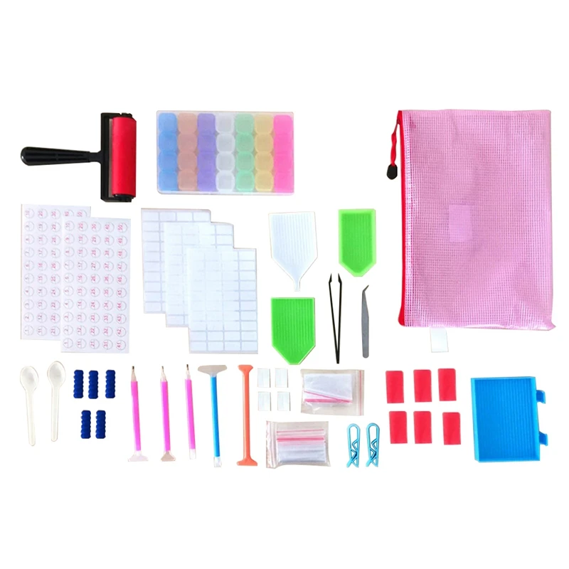 

66 Piece 5D Painting Tools And Painting Accessories Kits Plastic As Shown For Diamond-Painting Art