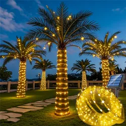 Solar - Powered Waterproof LED String Lights for Outdoor and Home Decoration (Warm)