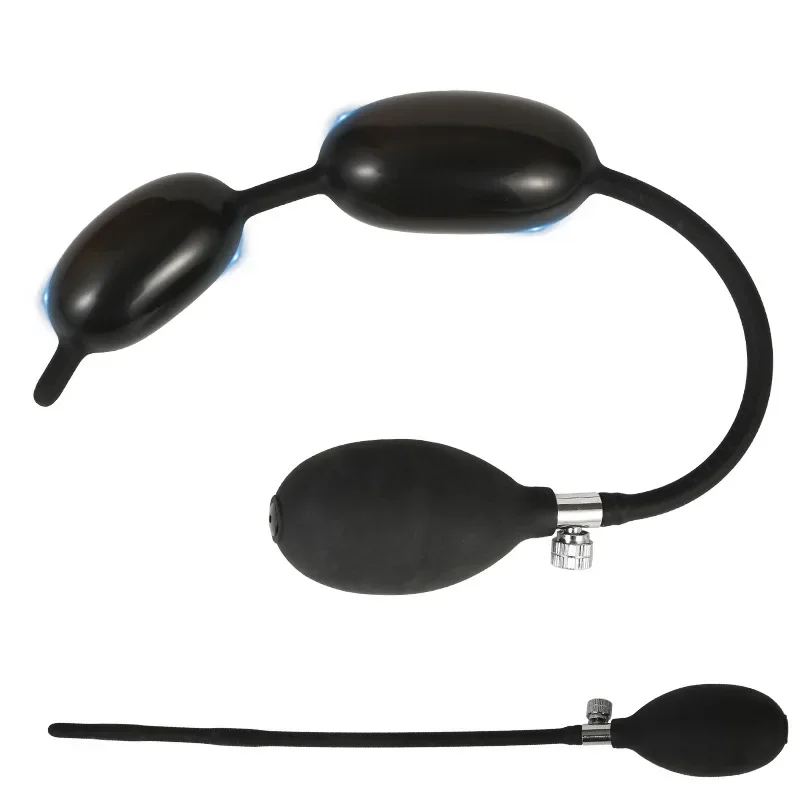 Inflatable Urethra Catheter Penis Sounding Plug Male Inflated Urethra Plug Penis Stimulator Catheter Play Urethral Rod Sex Toys