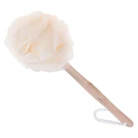 Exfoliating Sponge Brush Scrubber Sponges Shower with Handle Baby Bath Tub Loofah Body Exfoliator Bamboo Miss 1