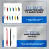 MRCARTOOL Multimeter Test Leads Kit 92PCS 104PCS Electrical Multimeter Leads Kit Relay Tester Automotive Back Probe Kits 4
