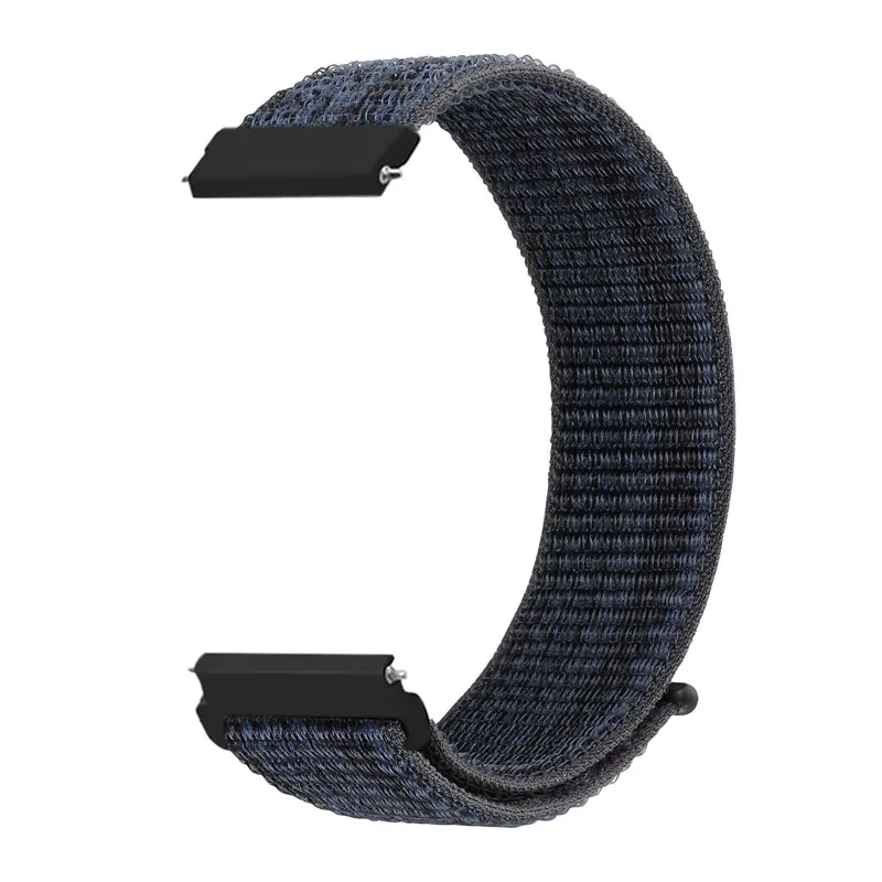 Comfortable Nylon Loop Strap, Adjustable 20mm/22mm Sports Bracelet Wristband