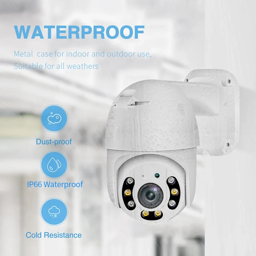 Loosafe 4Ch 360 Degree Cctv System 5Mp Poe Dome One Way Audio Ip Camera Night Vision Ptz Network Camera