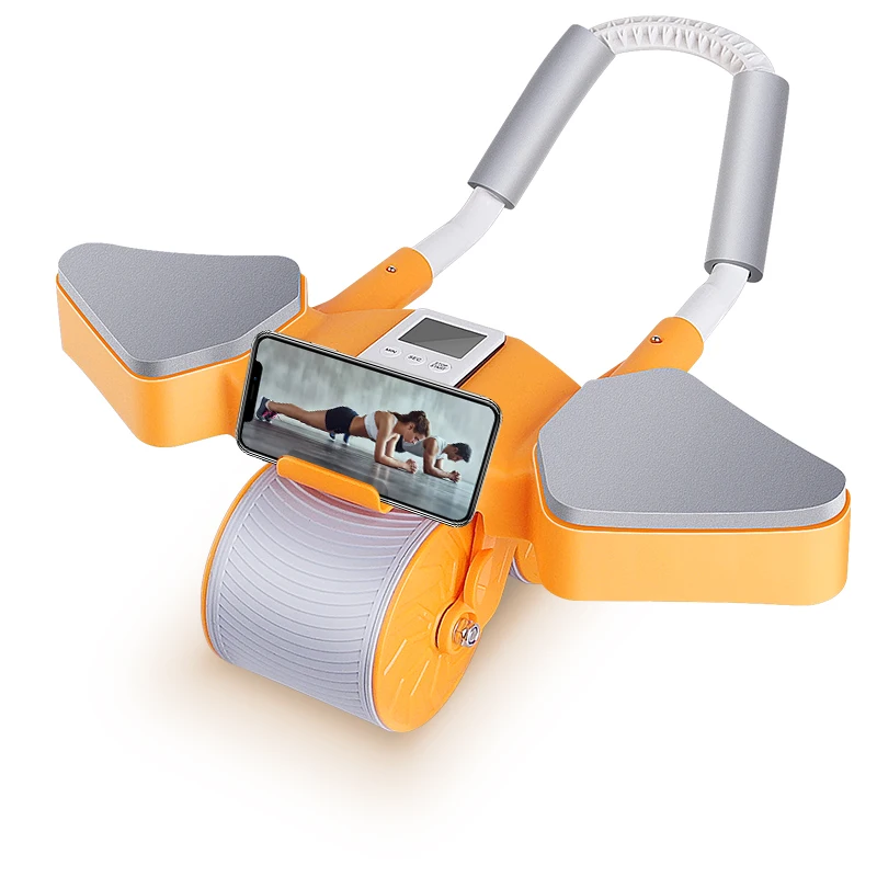 Nuovo Design Plancia Supporto Gomito Due In Uno Ruota Addominale Con Contatore Intelligente Core Trainer Fitness Roller Wheel