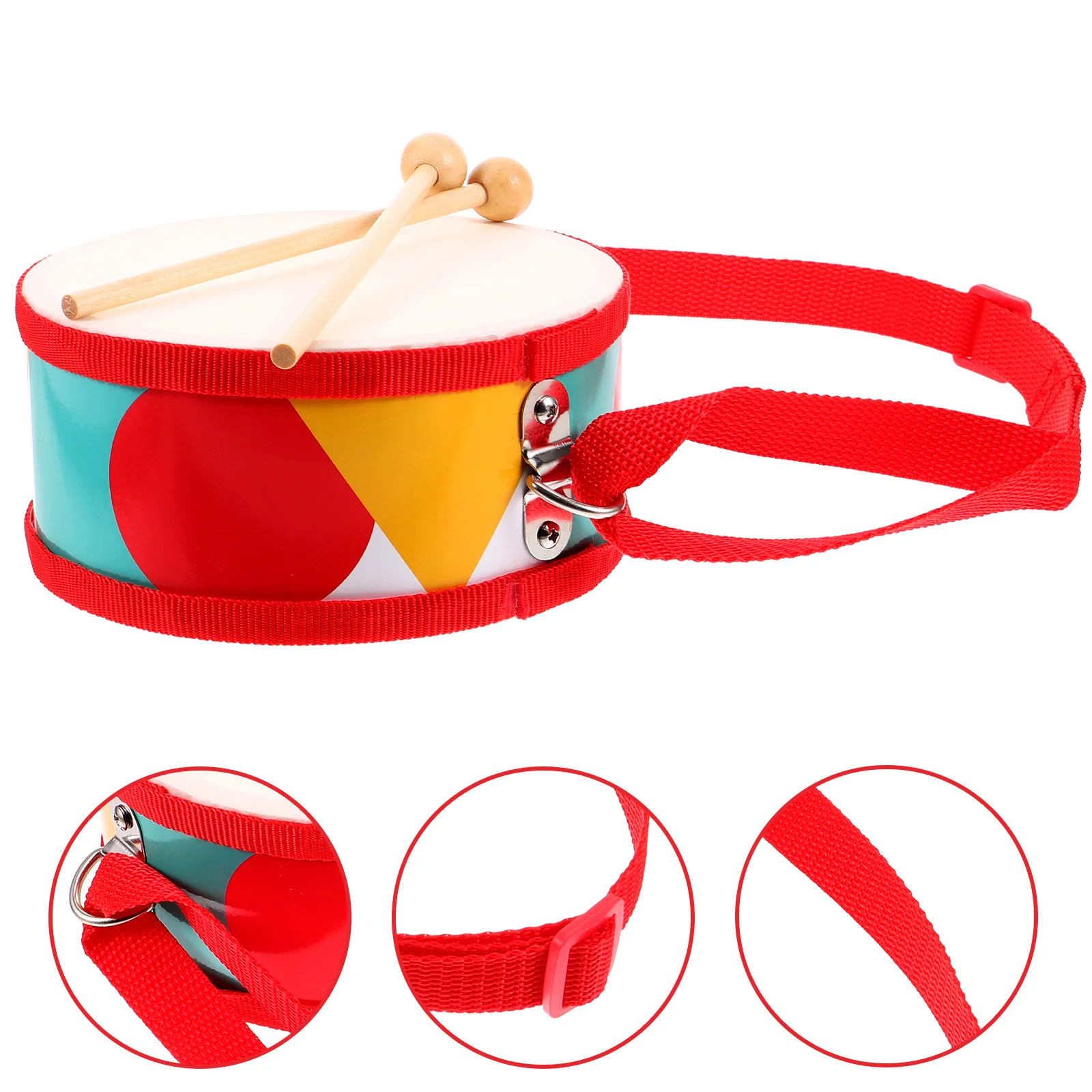1 Set Marching Drum Percussion Instruments Early Education Toy Snare Drum Musical Toy with Sticks