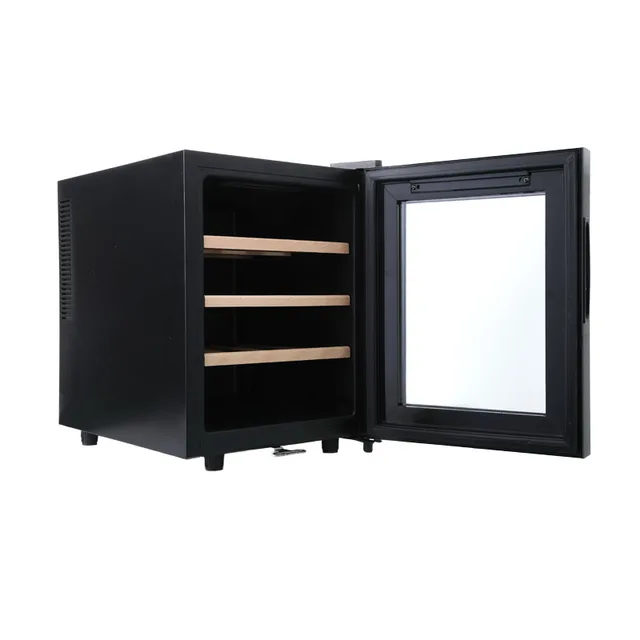 Réfrigérateur à vin 12 bouteilles, refroidisseur à vin autonome 32L avec commande tactile numérique, cave à vin électrique silencieuse pour bar à domicile 1