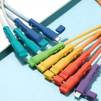 Fundas Protectoras para Cables de Carga, Previenen la Rotura de Cables y Organizan los Cables, Compatibles con Laptops, Tablets y Smartphones con USB-C 1 Fundas Protectoras para Cables de Carga, Previenen la Rotura de Cables y Organizan los Cables, Compatibles con Laptops, Tablets y Smartphones con USB-C 1