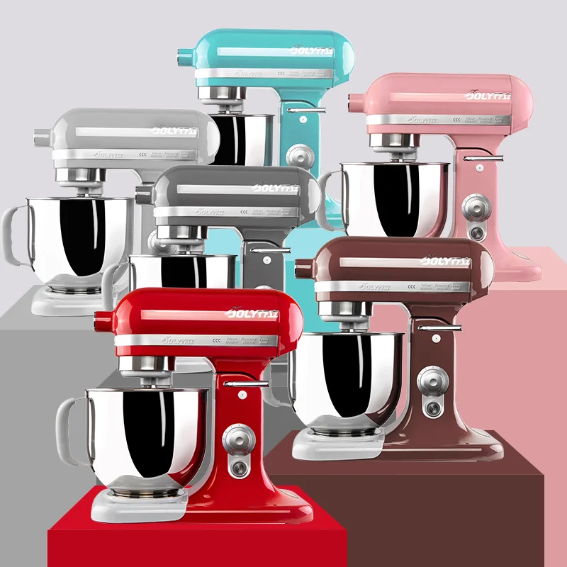 Joly Powerful 3 In 1 500w Dc 11 Speeds Control SUS304 7L Bowl Aluminum Housing Kitchen Stand Mixer