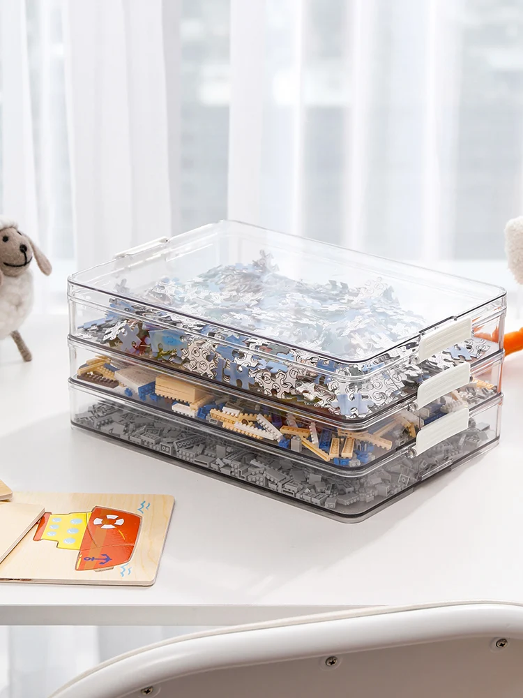 Storage Box Building Blocks Plastic Puzzle Storage Box Storage Box
