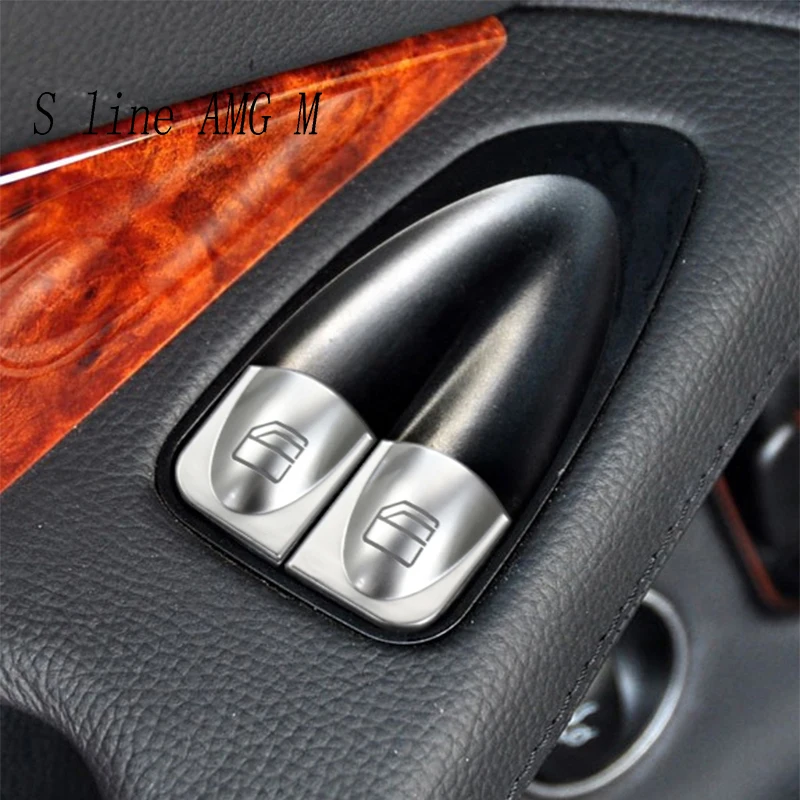 Per Mercedes Benz Classe Sl W230 R230 2004-2011 Pulsanti Di Sollevamento In Vetro Per Porte E Finestre Dell'Auto Interruttore Di Copertura Adesivo Tri