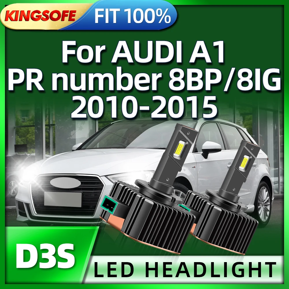 

Roadsun LED Headlight 45000LM HID D3S High Bright Car Lamp For AUDI A1 PR number 8BP 8IG 2010 2011 2012 2013 2014 2015