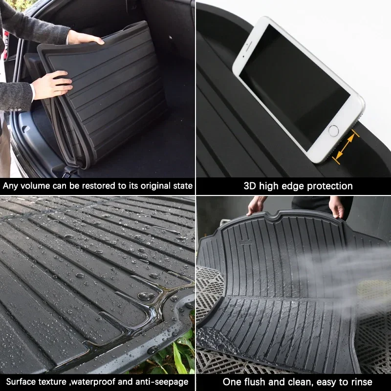 For Honda Fit Jazz Hatch 2001~2008 2007 2006 2004 2002 GD3 GD1 Accessories Car Rear Trunk Mat Floor Tray Liner Cargo Boot Carpet