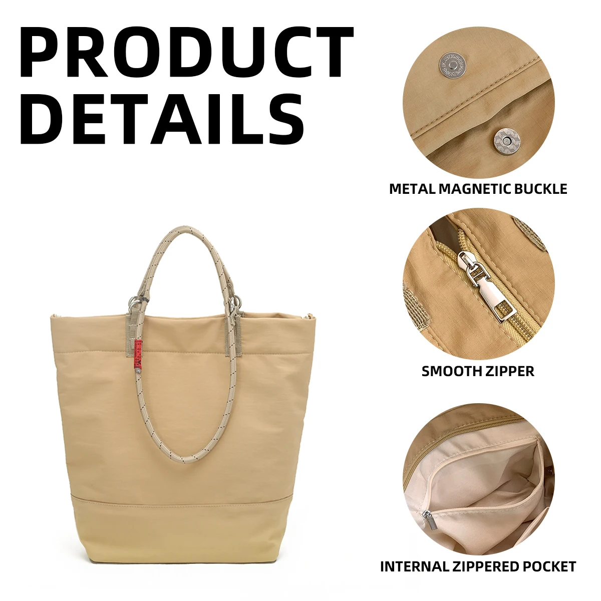 Large Capacity Tote Bag Women's Crossbody Bag Shoulder Bag 2025 New Casual Japanese Style Fabric Bag Handbag Messenger Bag for Work and School