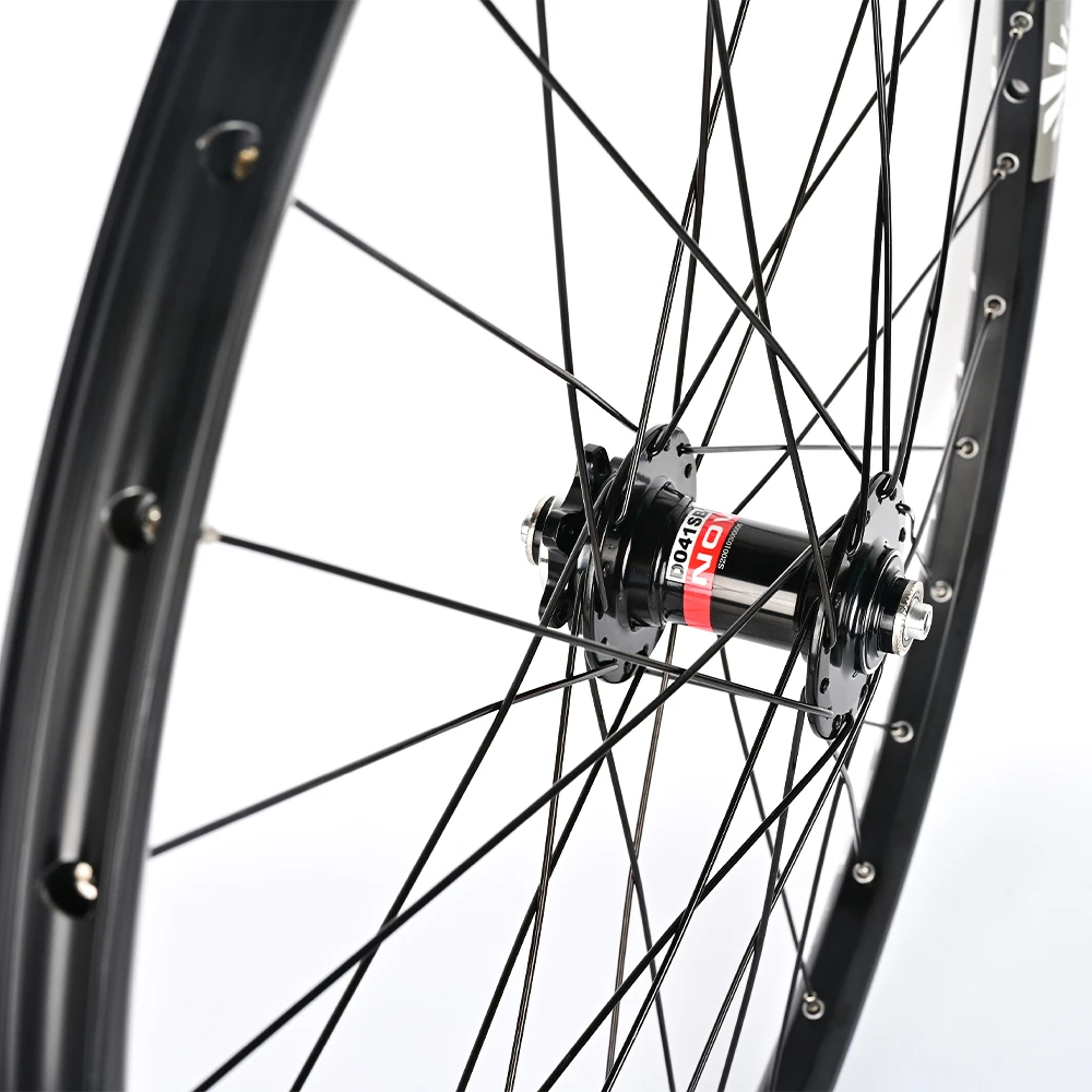 Novatec Fahrradradsatz 26/27,5/29 Zoll mit D042SB Naben QR SunRingle Felge 32 Löcher MTB BIKE Rad Scheibenbremse Innenrohr – Detail 9