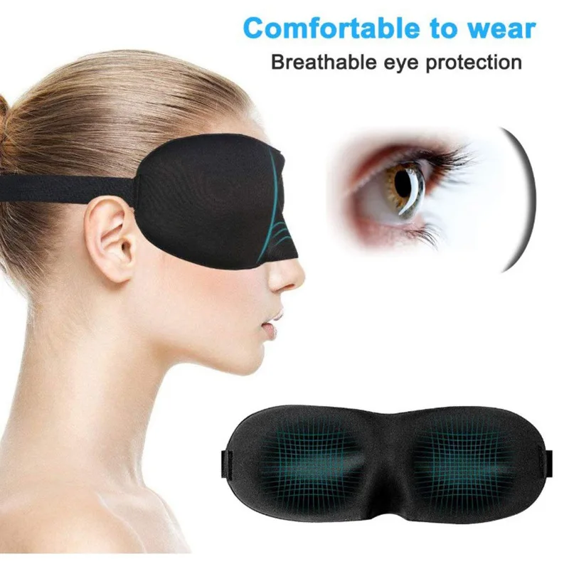 Premium 3D Sleep Mask - Light Blocking, Soft & Breathable for Ultimate Comfort