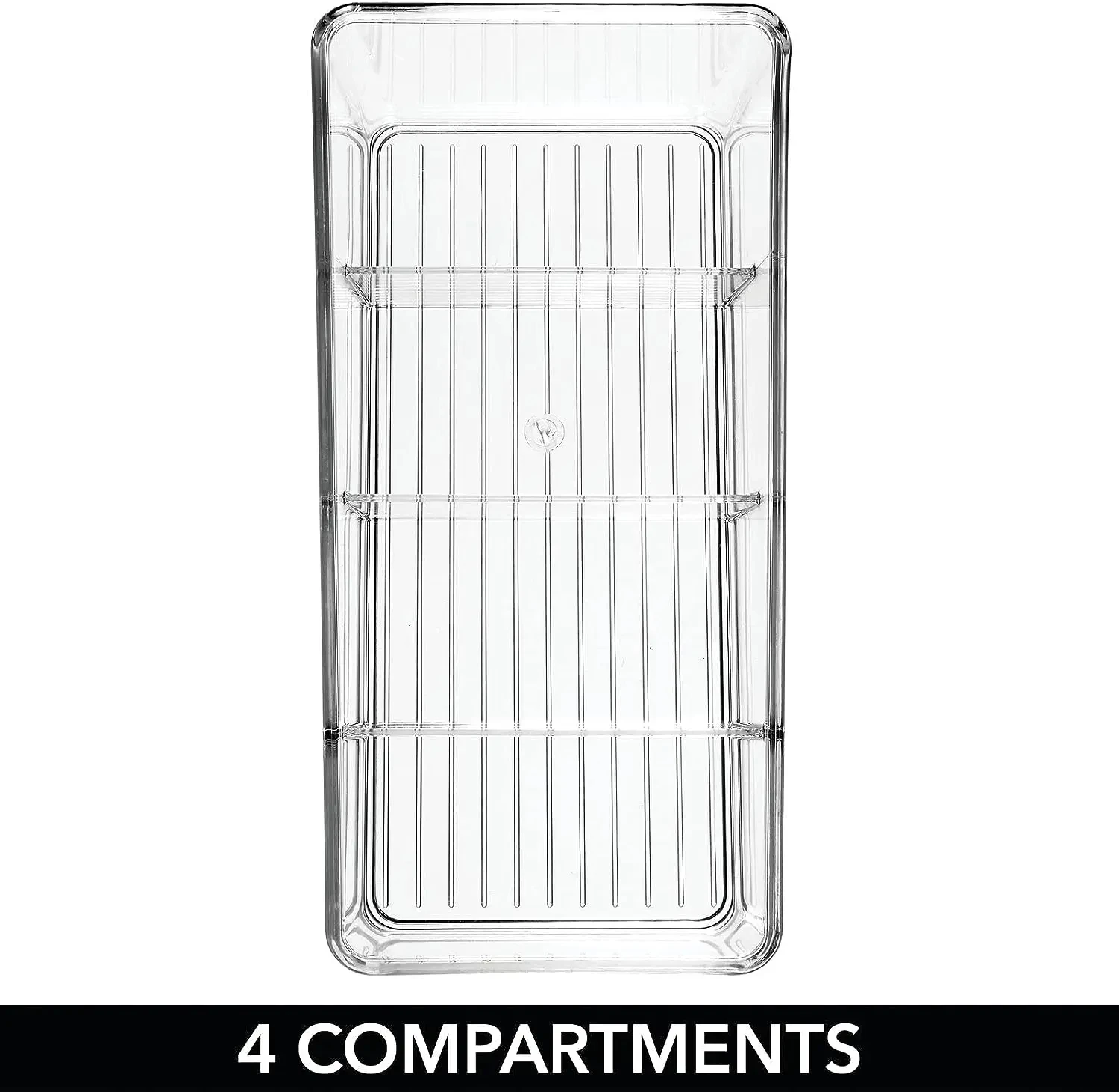 4 Layers Food Storage Containers Pantry Organizer Desktop Transparent Kitchen for PET Refrigerator Makeup Box Spice Pouches 5