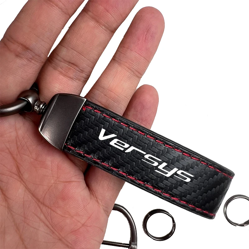 

Motorcycle Trinket Keyring PU Leather Keychain DIY Key Chain Holder Key for KAWASAKI 1400GTR GTR ER-6N ER6N Versys S Vulcan J300