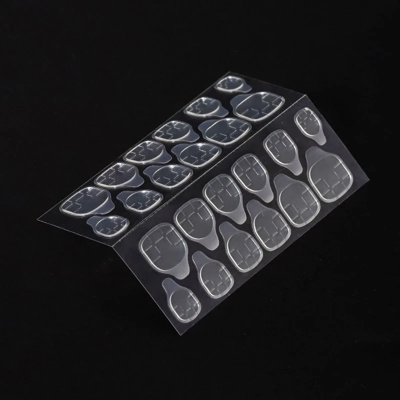 10 Sheets/240 Pcs Waterproof Double-Side False Nails Adhesive Tabs Stickers Press On Fake Nail Tips Jelly Sticker Nail Art Glue 5