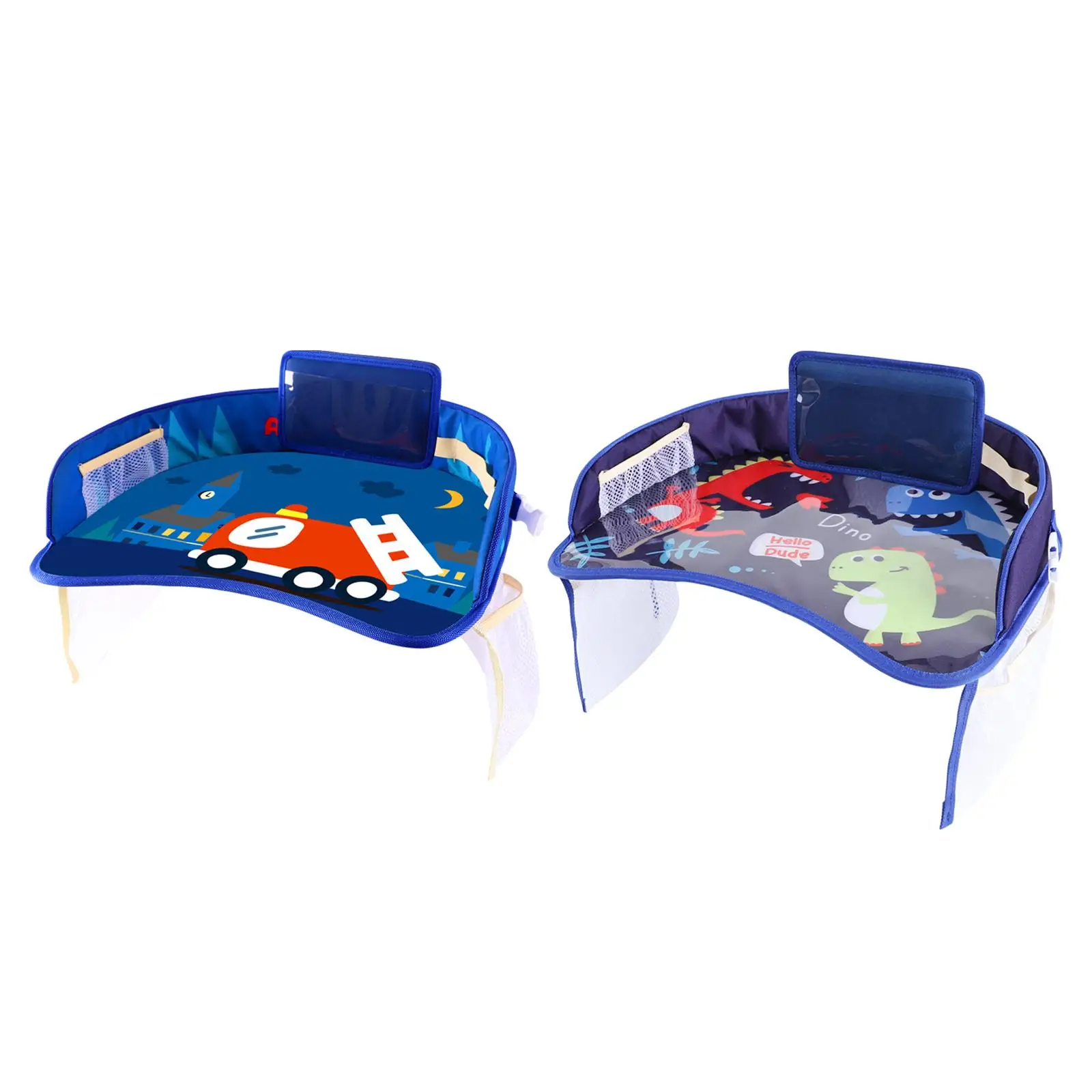 

Child Lap Desk Organizer Holder Portable Stand Multipurpose for Kids Road Trip Activities Waterproof Carseat Table Top Tary