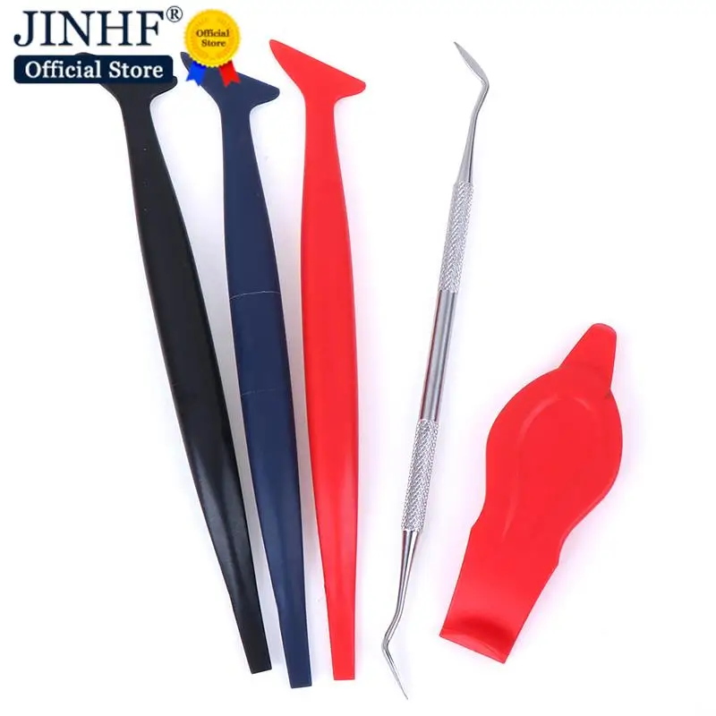New 5pcs Car Stickers Hardness Wrap Vinyl Tools exterior accessories Micro Squeegee Scraper car Micro Gasket Squeegee